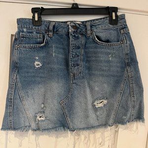 Free People jean skirt